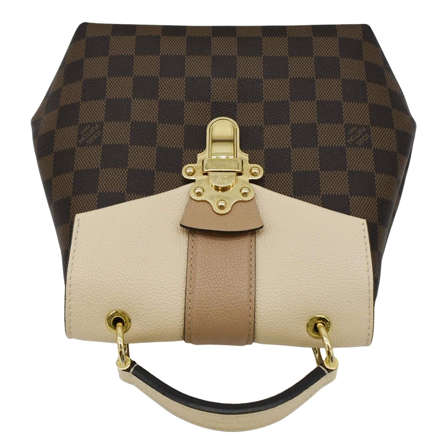 LOUIS VUITTON Clapton Damier Ebene Backpack Bag Creme Beige LOUIS VUITTON Clapton Damier Ebene Backpack Bag Creme Beige