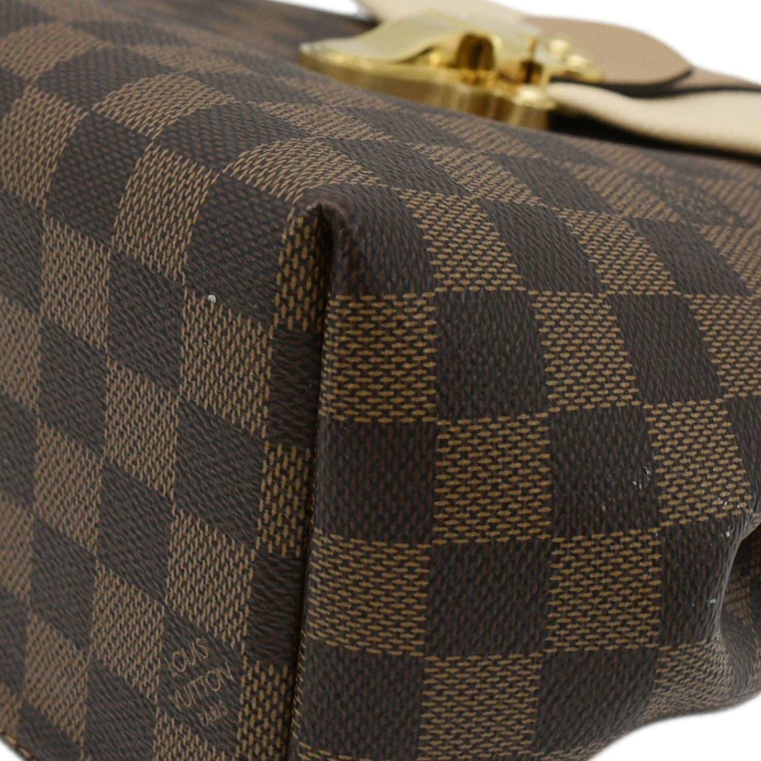 LOUIS VUITTON Clapton Damier Ebene Backpack Bag Creme Beige LOUIS VUITTON Clapton Damier Ebene Backpack Bag Creme Beige