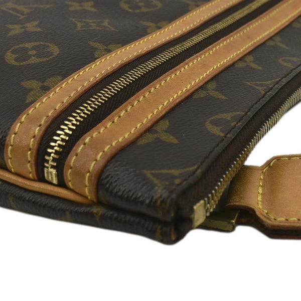 LOUIS VUITTON Bosphore Pochette Monogram Canvas Shoulder Bag Brown