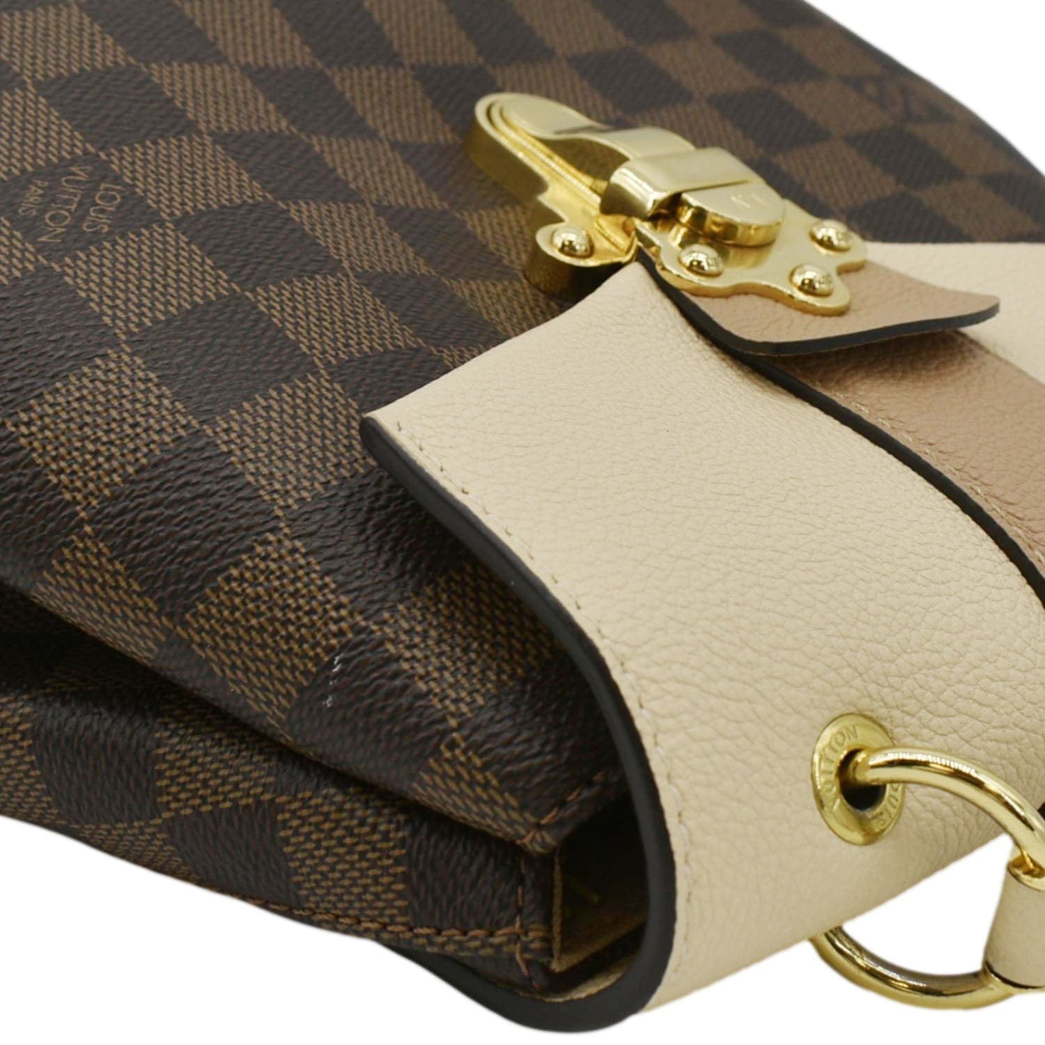 LOUIS VUITTON Clapton Damier Ebene Backpack Bag Creme Beige LOUIS VUITTON Clapton Damier Ebene Backpack Bag Creme Beige