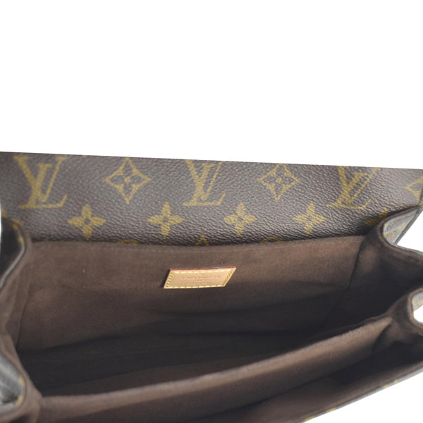 LOUIS VUITTON Metis Pochette Monogram Canvas Crossbody Bag Brown