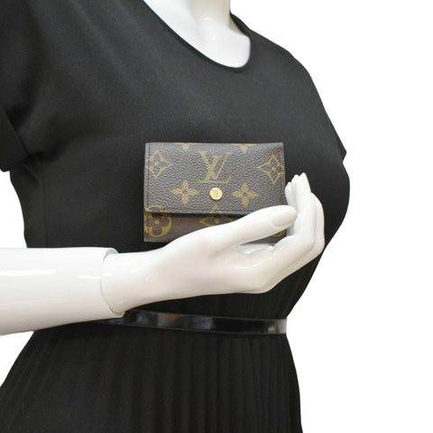 LOUIS VUITTON Trifold  Monogram Canvas Wallet Brown