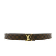 LOUIS VUITTON  LV Initiales Damier Ebene Belt Brown