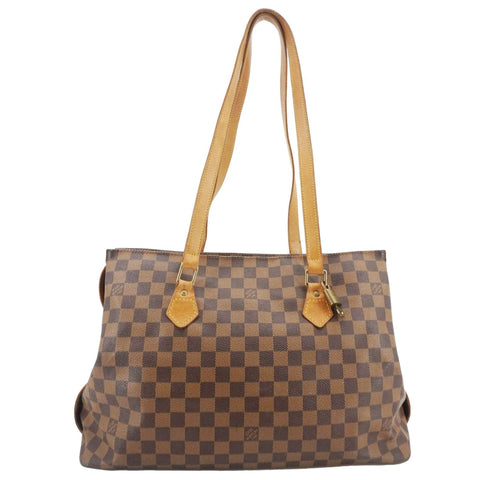 LOUIS VUITTON Chelsea Damier Ebene Shoulder Bag Brown