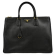PRADA Galleria Double-Zip Saffiano Leather Tote Bag Black