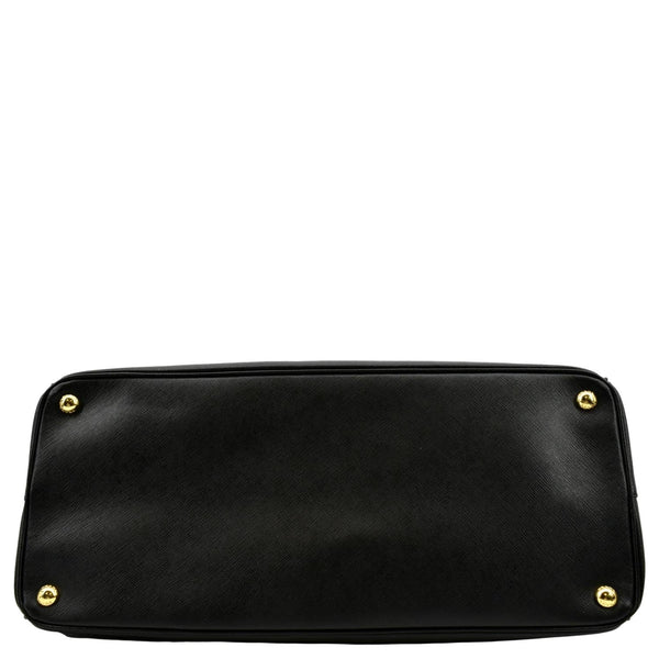 PRADA Galleria Double-Zip Saffiano Leather Tote Bag Black