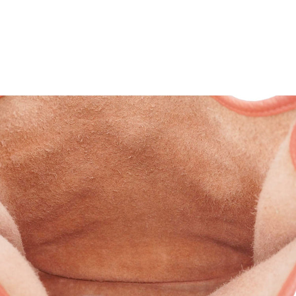 HERMES Evelyne PM Clemence Leather Crossbody Bag Red