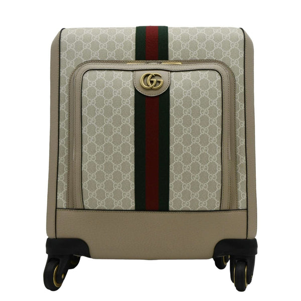 GUCCI SAVOY スモールキャビントロリーバッグ GG グッチ サボイ Gucci Savoy small cabin trolley in beige and dark brown