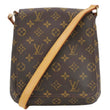 LOUIS VUITTON Musette Salsa Monogram Canvas Crossbody Bag Brown