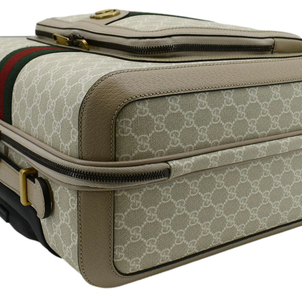 GUCCI Savoy Cabin Trolley Small GG Supreme Canvas Travel Bag Beige 693646