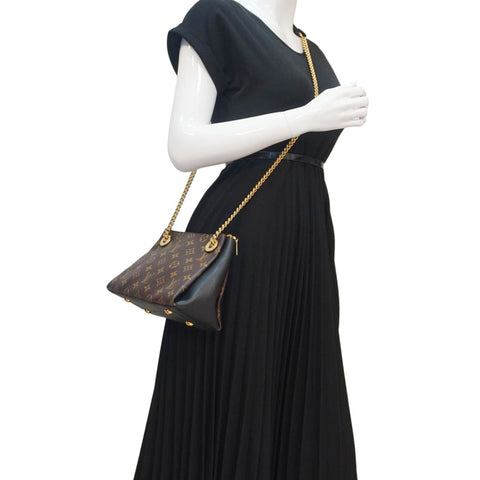 LOUIS VUITTON Surene BB Monogram Canvas Shoulder Bag Black