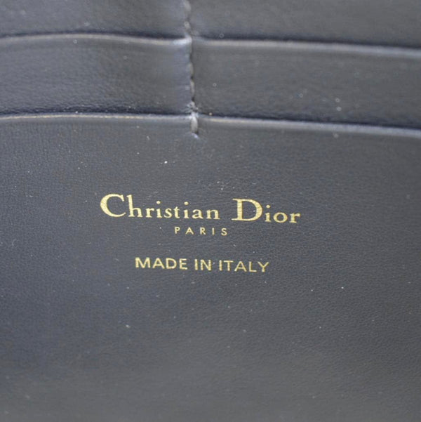 CHRISTIAN DIOR Saddle Oblique Jacquard Pouch Crossbody Bag Navy Blue