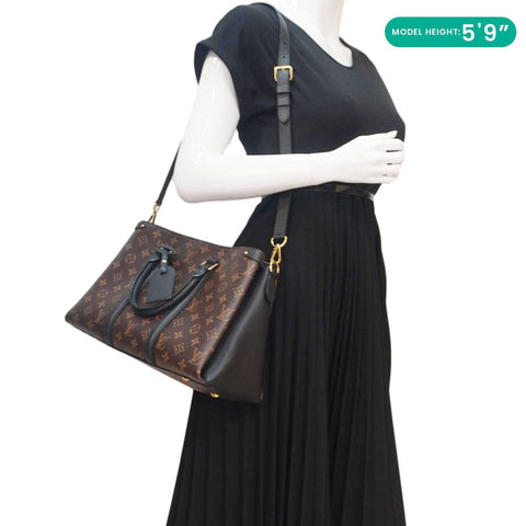 LOUIS VUITTON Monogram Tote Bag Displayed on a Model