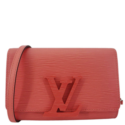 LOUIS VUITTON Louise PM Epi Leather Crossbody Bag Coral