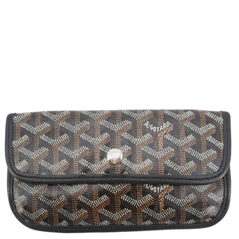 GOYARD Coated Canvas Wristlet Black