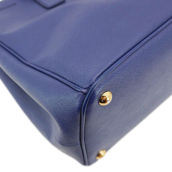 PRADA Galleria Double-Zip Large Saffiano Lux Leather Tote Bag Blue