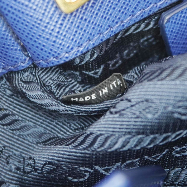 PRADA Galleria Double-Zip Large Saffiano Lux Leather Tote Bag Blue