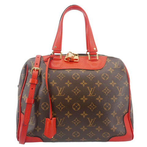 LOUIS VUITTON Retiro NM Monogram Canvas 2Way Shoulder Bag Red