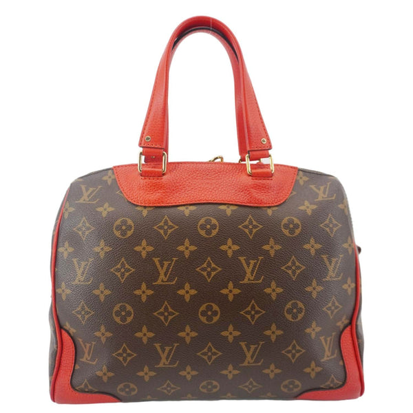 LOUIS VUITTON Retiro NM Monogram Canvas 2Way Bag Red – Back View