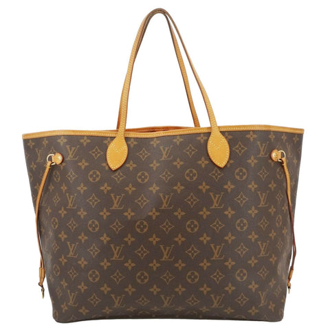 LOUIS VUITTON Neverfull GM Monogram Canvas Tote Bag Brown