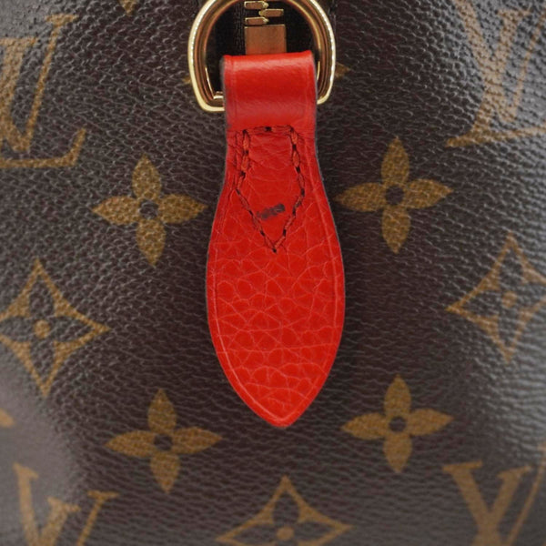 LOUIS VUITTON Retiro NM Monogram Canvas 2Way Bag Red – Strap Buckle Close-up