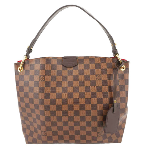 LOUIS VUITTON Graceful PM Damier Ebene Shoulder Bag Brown