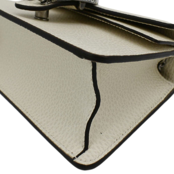 GUCCI Dionysus Mini Leather Top Handle Shoulder Bag Off White 752029