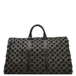LOUIS VUITTON Keepall Triangle Tuffetage Travel Bag Black front look