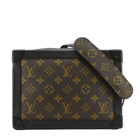 LOUIS VUITTON Solar Ray Soft Trunk Monogram Canvas Shoulder Bag Brown