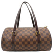 LOUIS VUITTON Papillon Damier Ebene Shoulder Bag Brown