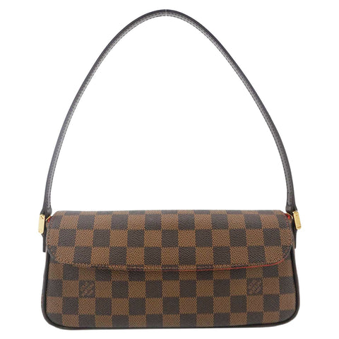 LOUIS VUITTON Recoleta Damier Ebene Brown Shoulder Bag Brown