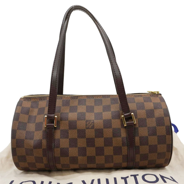 LOUIS VUITTON Papillon Damier Ebene Shoulder Bag Brown