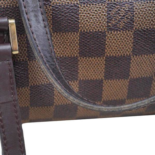 LOUIS VUITTON Papillon Damier Ebene Shoulder Bag Brown