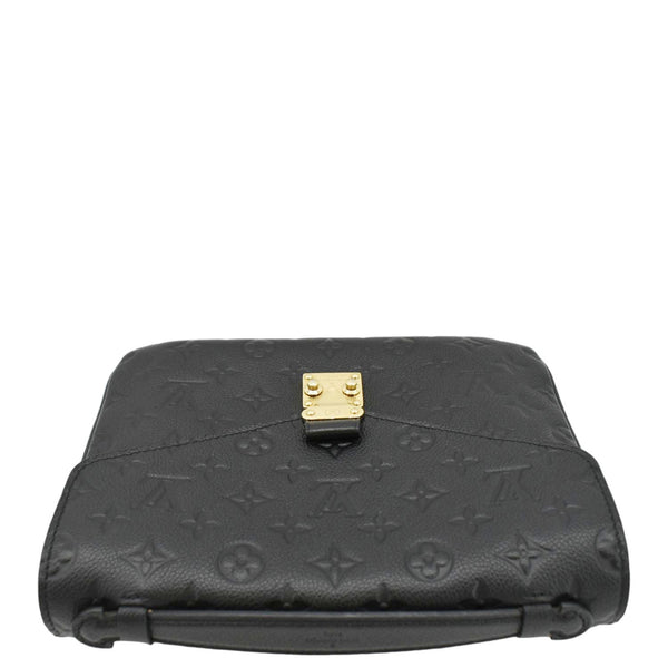 LOUIS VUITTON Metis Pochette Empreinte Leather Crossbody Bag Black