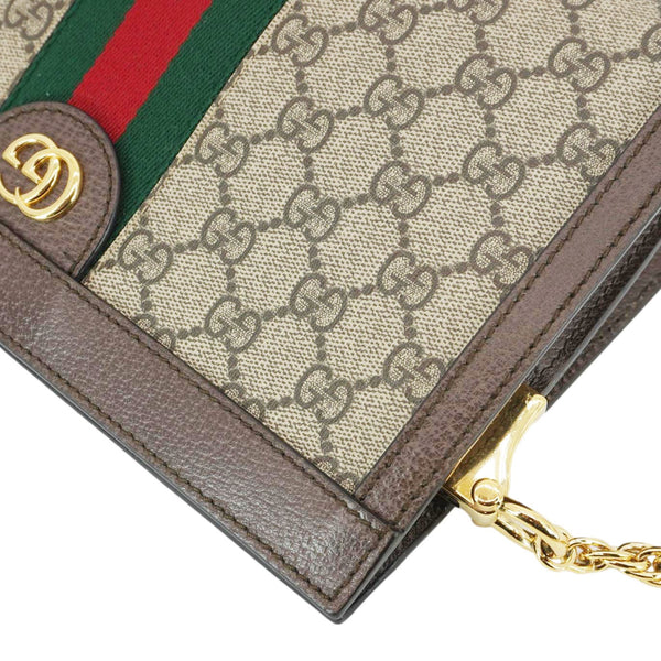 GUCCI Ophidia Medium GG Supreme Canvas Shoulder Bag Beige 503877