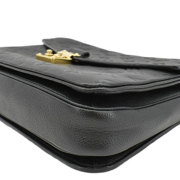 LOUIS VUITTON Metis Pochette Empreinte Leather Crossbody Bag Black