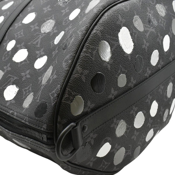 LOUIS VUITTON x YK Keepall 55 Bandouliere Monogram Eclipse Travel Bag Black