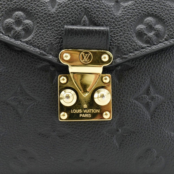 LOUIS VUITTON Metis Pochette Empreinte Leather Crossbody Bag Black