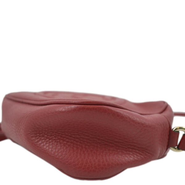 GUCCI Soho Disco Small Leather Crossbody Bag Red 308364