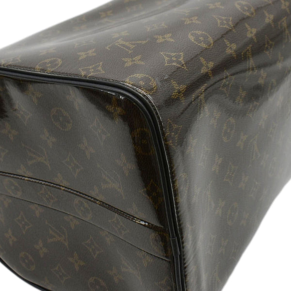 LOUIS VUITTON Keepall 50 Bandouliere Monogram Glaze Canvas Travel Bag Brown