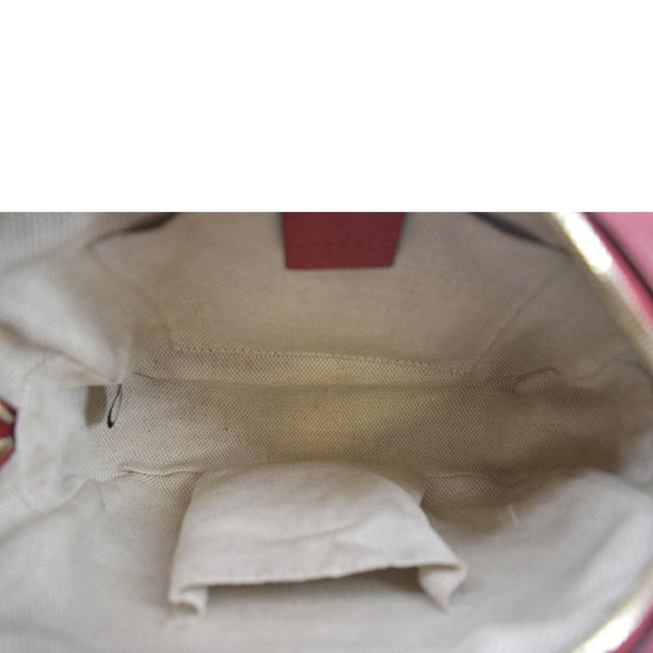 GUCCI Soho Disco Small Leather Crossbody Bag Red 308364