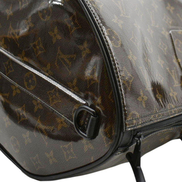 LOUIS VUITTON Keepall 50 Bandouliere Monogram Glaze Canvas Travel Bag Brown