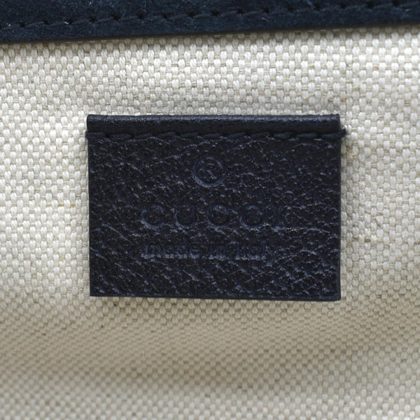 GUCCI Neo Vintage Suede Crossbody Bag Blue 501050