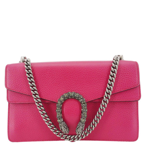 GUCCI Dionysus Small Calfskin Leather Crossbody Bag Pink 400249