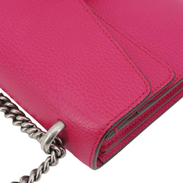 GUCCI Dionysus Small Calfskin Leather Crossbody Bag Pink 400249