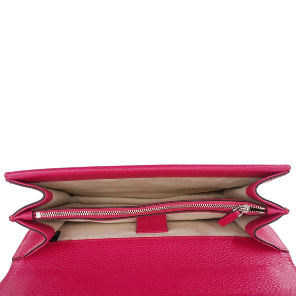 GUCCI Dionysus Small Calfskin Leather Crossbody Bag Pink 400249