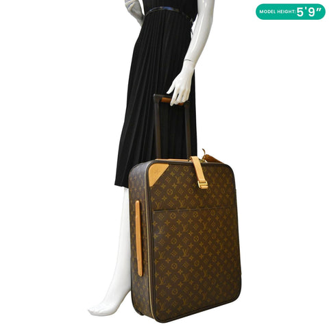 LOUIS VUITTON Pegase 55  Travel Bag Brown dummy look
