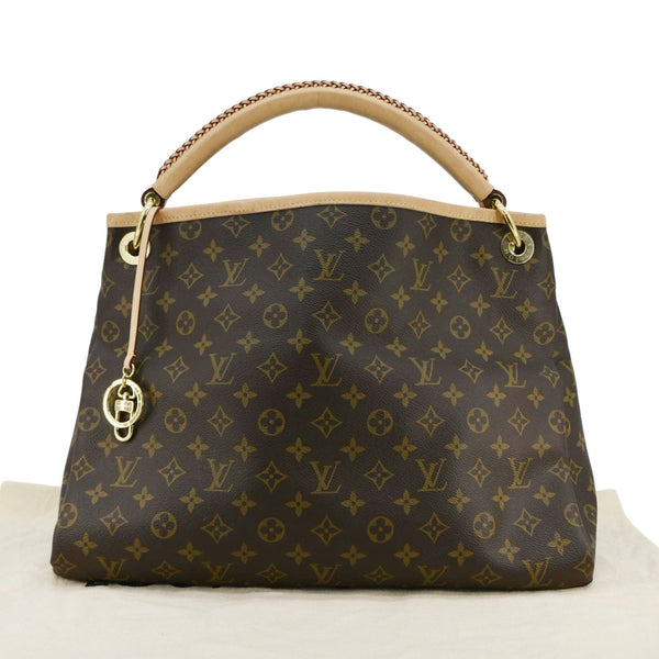LOUIS VUITTON Artsy MM NM Monogram Canvas Shoulder Bag Brown