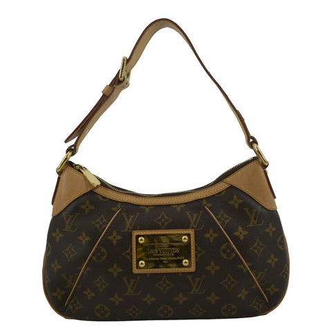 LOUIS VUITTON Thames PM Monogram Canvas Shoulder Bag Brown