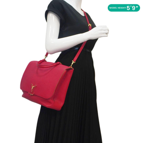 LOUIS VUITTON Volta Taurillon Leather Shoulder Bag Coquelicot